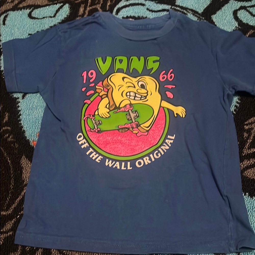 Vans Blue Skateboarding Graphic Tee